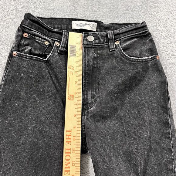 Abercrombie & Fitch Jeans Women  25 0 Ultra High Rise Ankle Straight Distressed - Picture 7 of 9